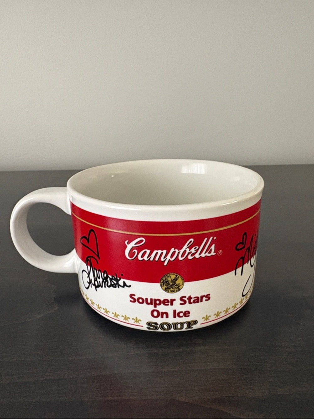 Campbell’s Souper Stars on Ice Ceramic Mug/Bowl 1998 Kwan Lipinski Bobek NEW